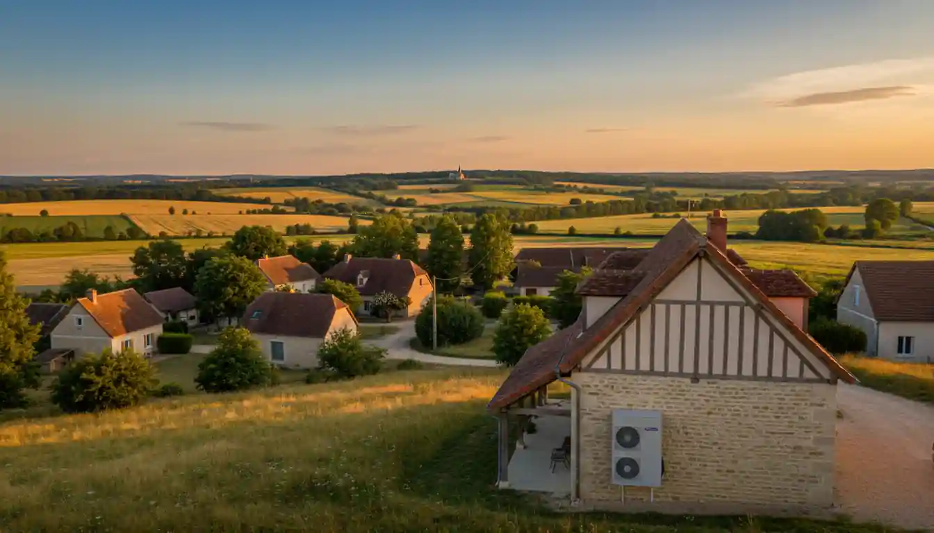Maison moderne équipée d'une pompe à chaleur en Eure-et-Loir